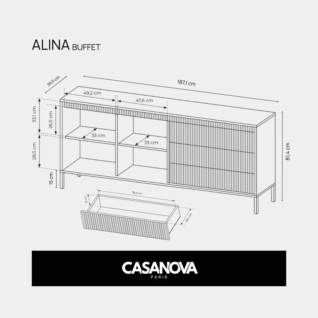 ALINA - Ensemble Buffet & TV - Image 30
