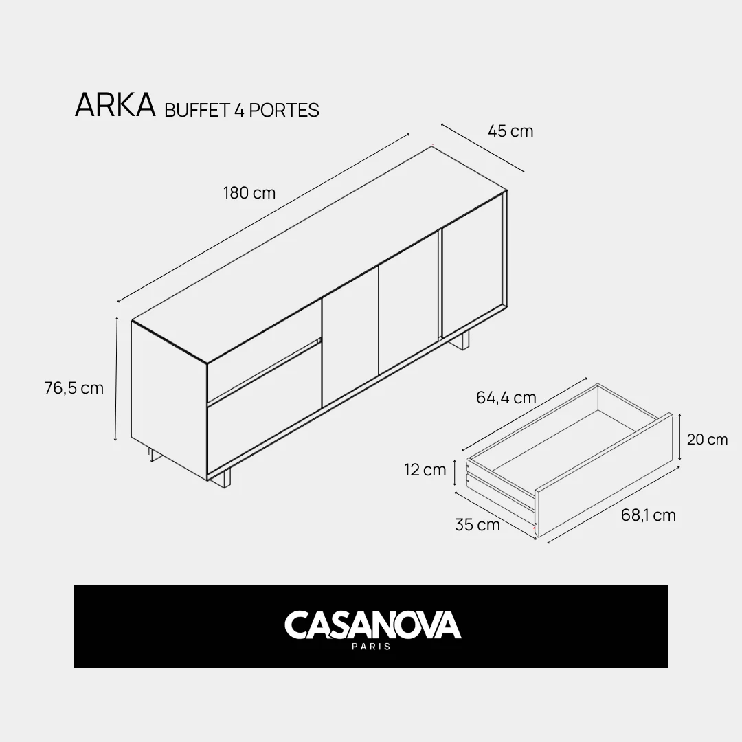 ARKA - BUFFET 4 PORTES - Image 7
