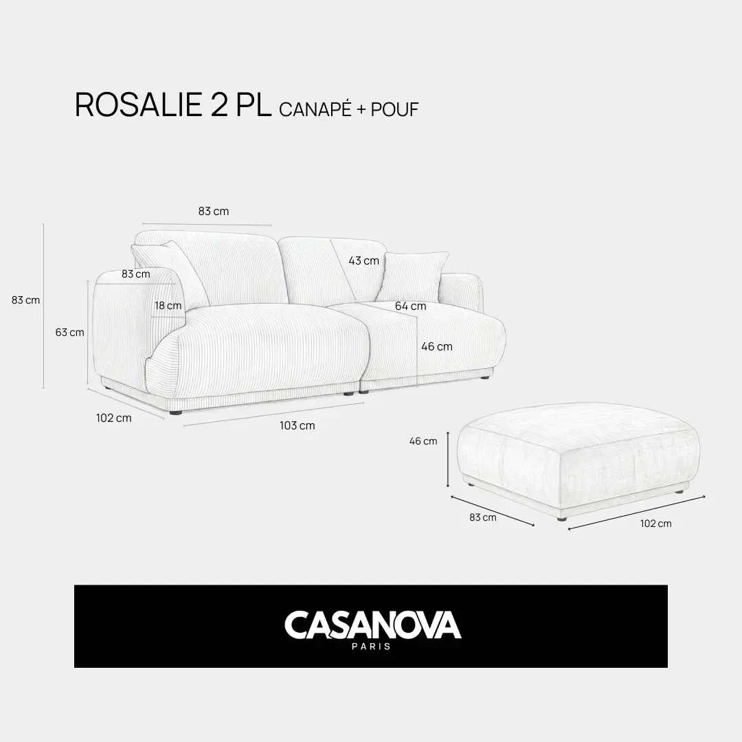 DUO ROSALIE 2 PL - Tissu chenille - Image 7