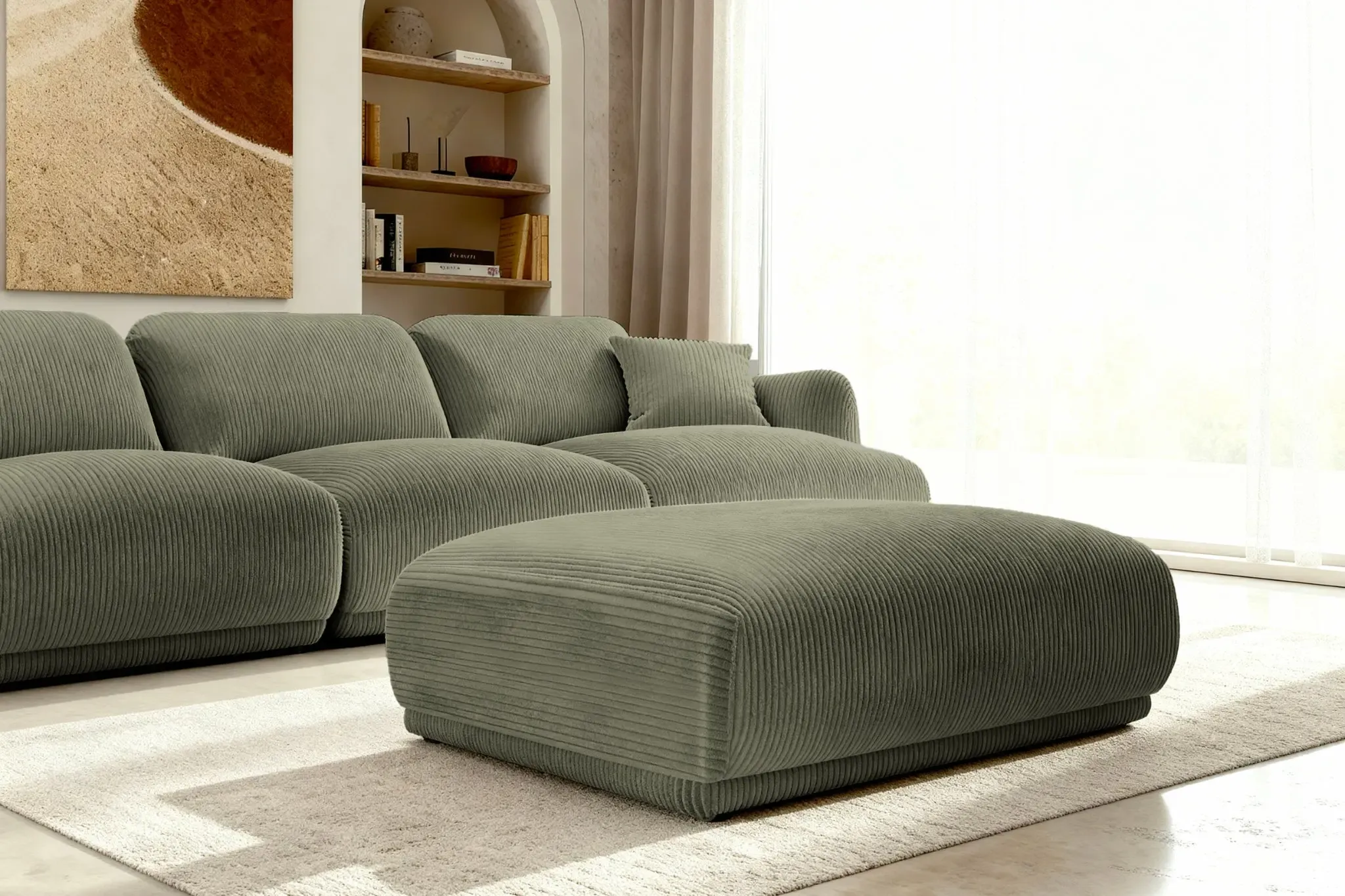 DUO ROSALIE 3 PL - Petit velours côtelé - Image 3
