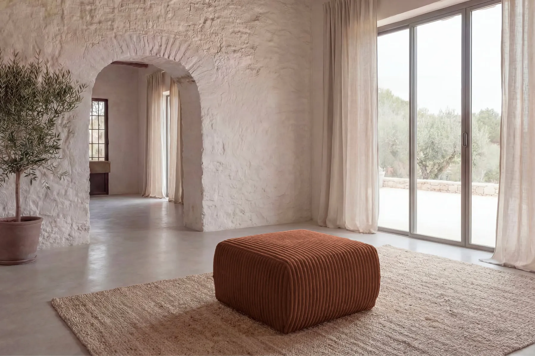 ELIO POUF - Gros velours côtelé - Image 63