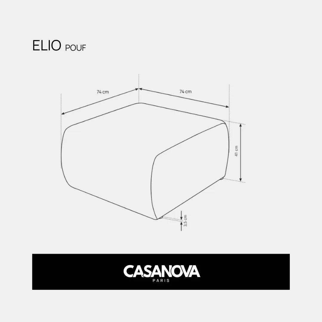ELIO POUF - Tissu sauvage - Image 21