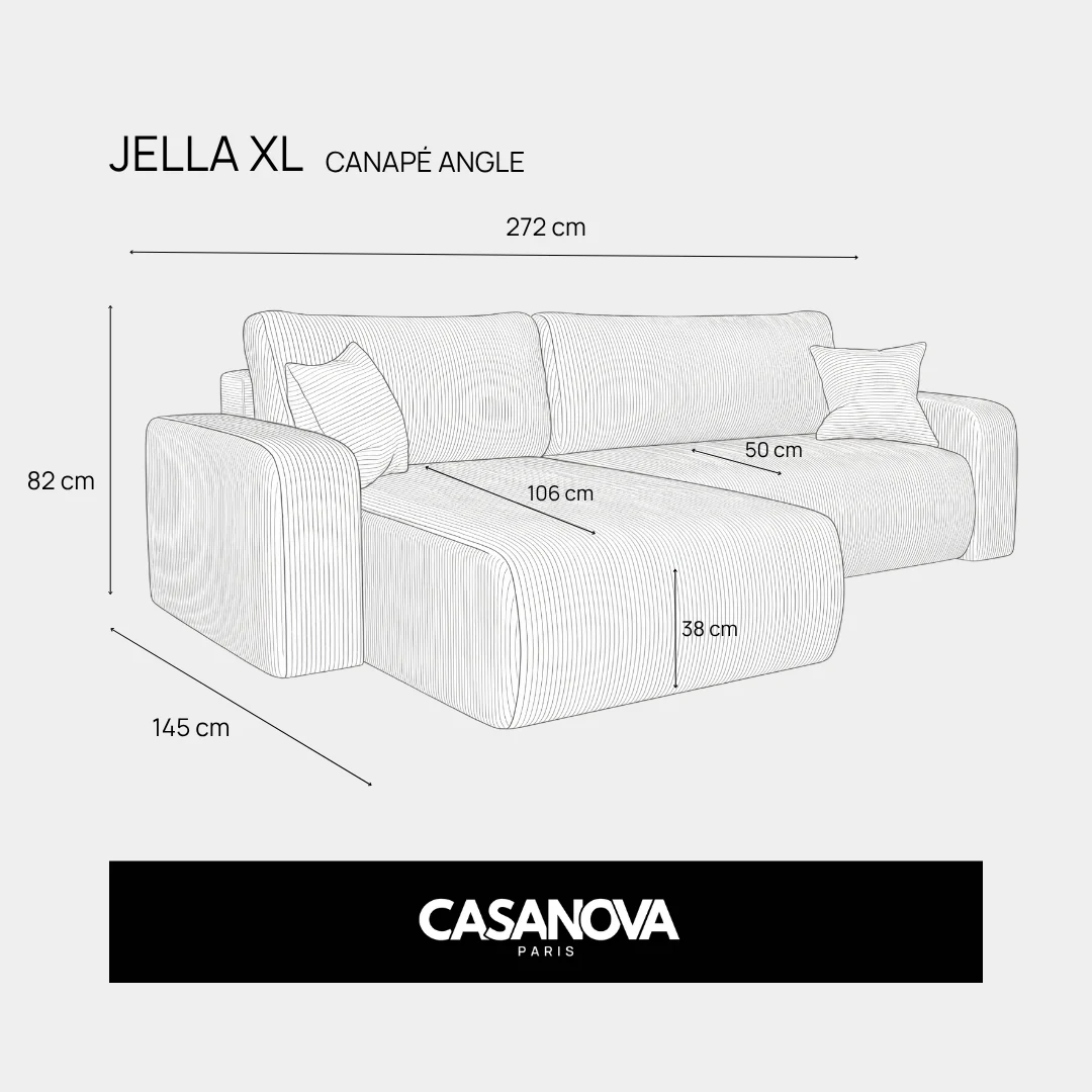 JELLA ANGLE XL - Tissu bouclette - Image 55