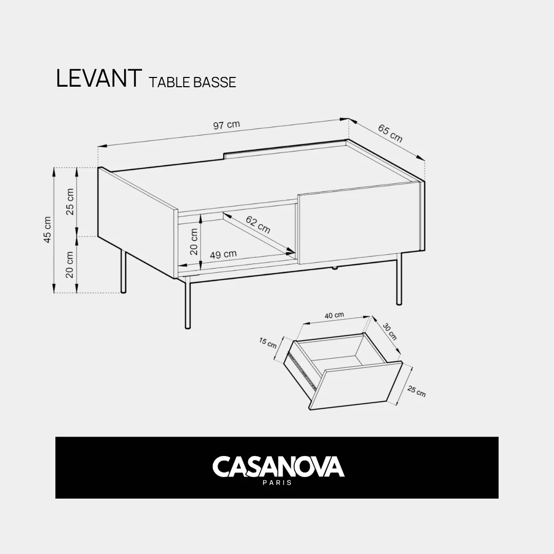 LEVANT - TABLE BASSE - Image 6