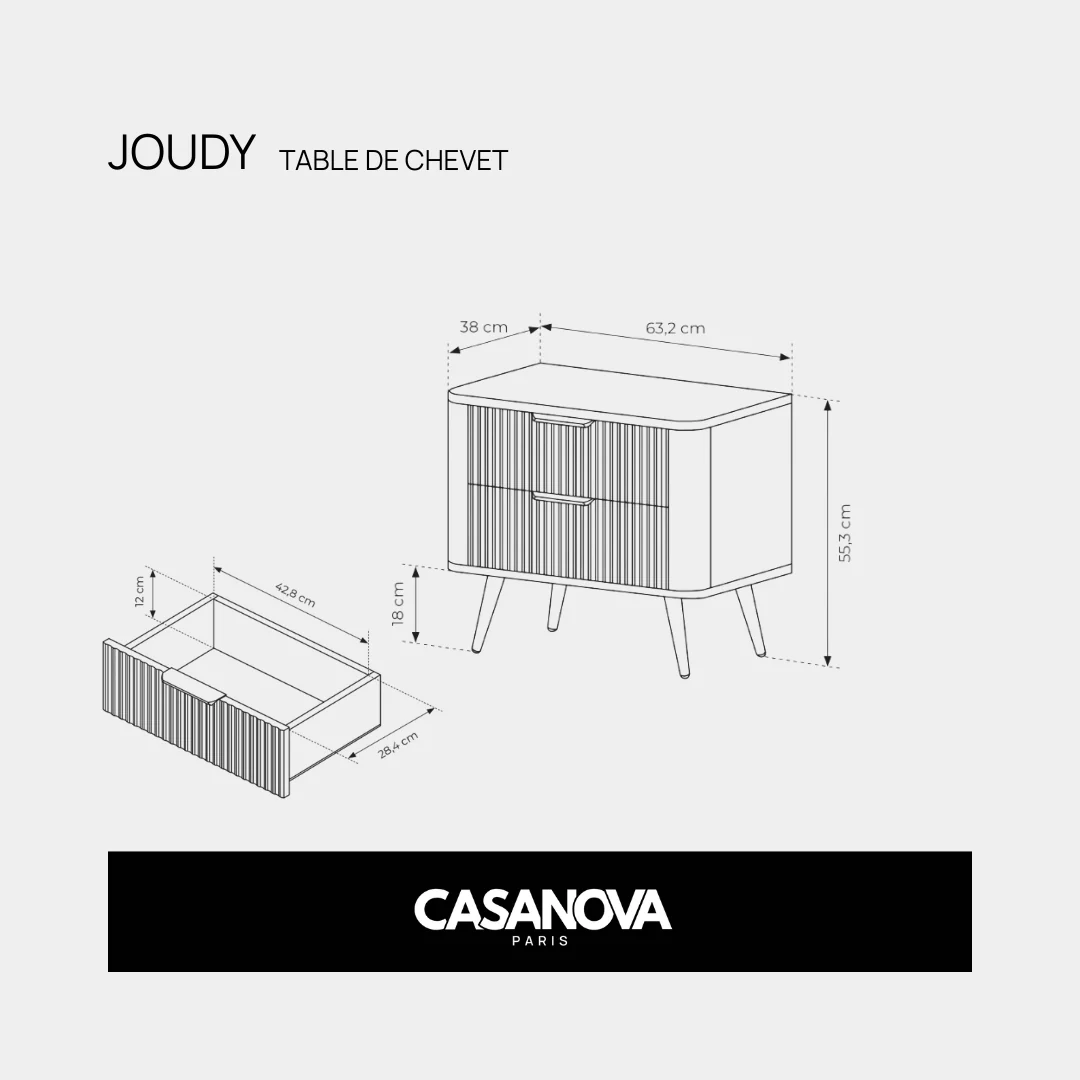 LOT JOUDY - TABLE DE CHEVET - Image 21
