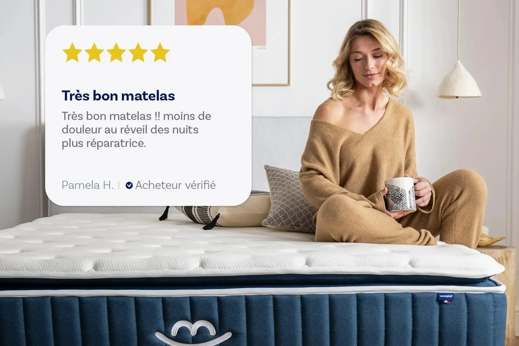 Matelas hybride luxe Victoria - mémoire de forme - 30cm - Image 8