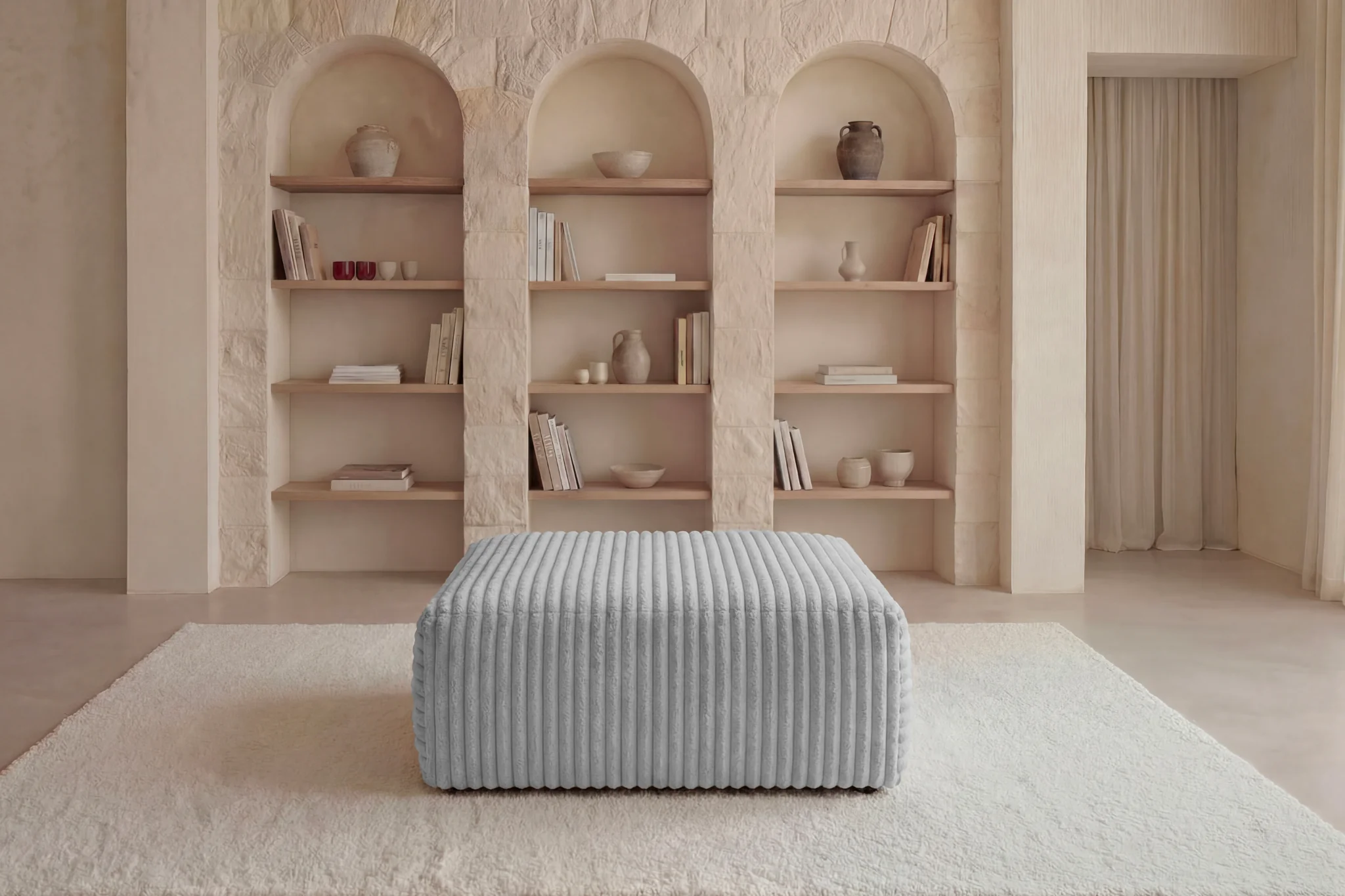OLYMPE POUF - Gros velours côtelé - Image 25