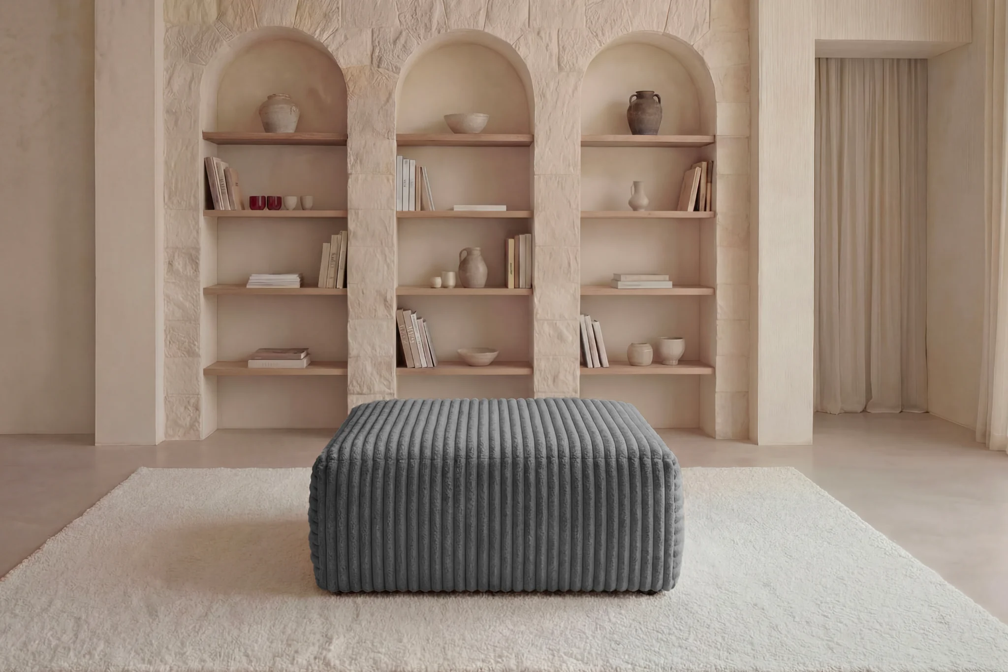 OLYMPE POUF - Gros velours côtelé - Image 31