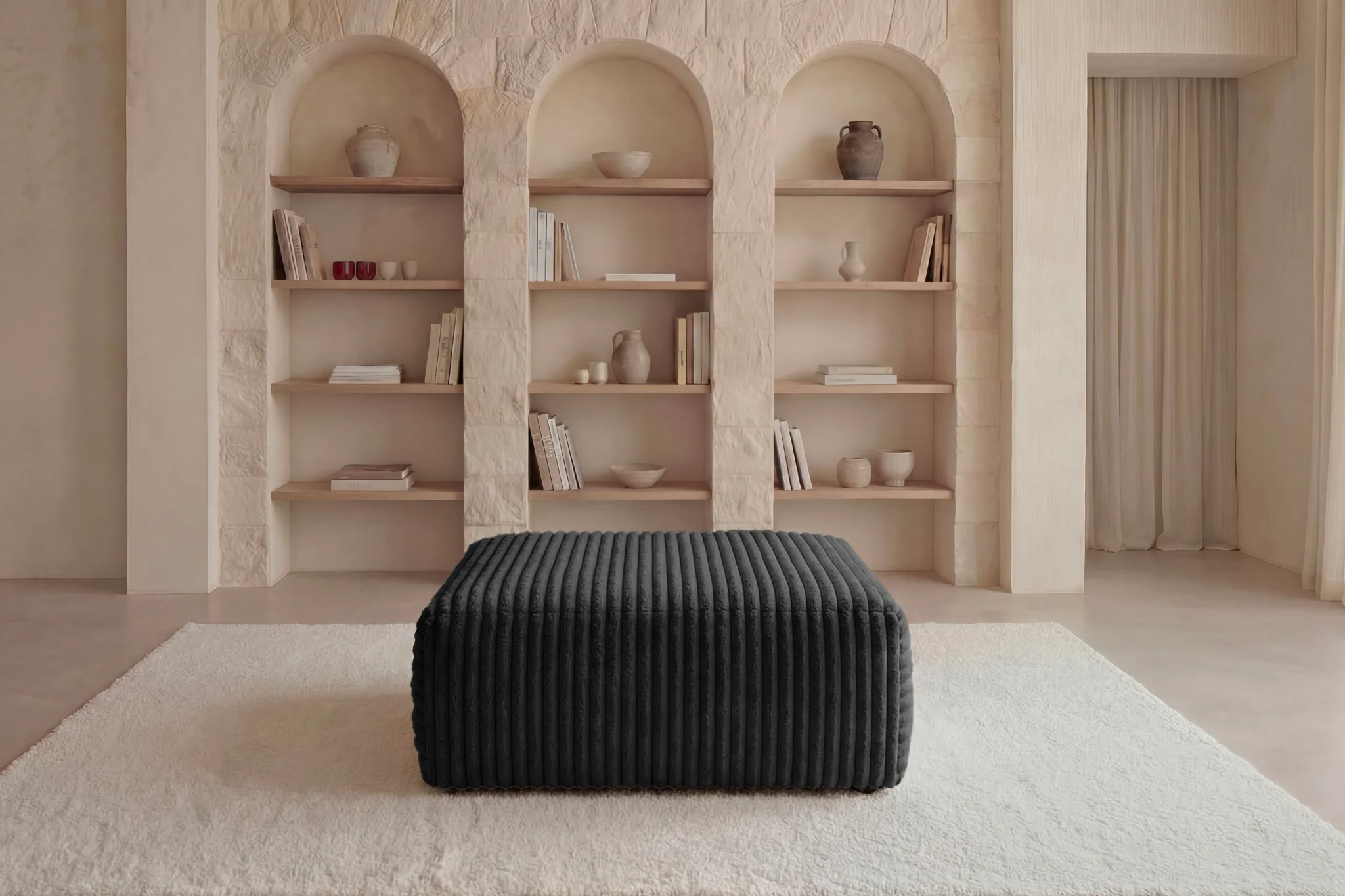 OLYMPE POUF - Gros velours côtelé - Image 37