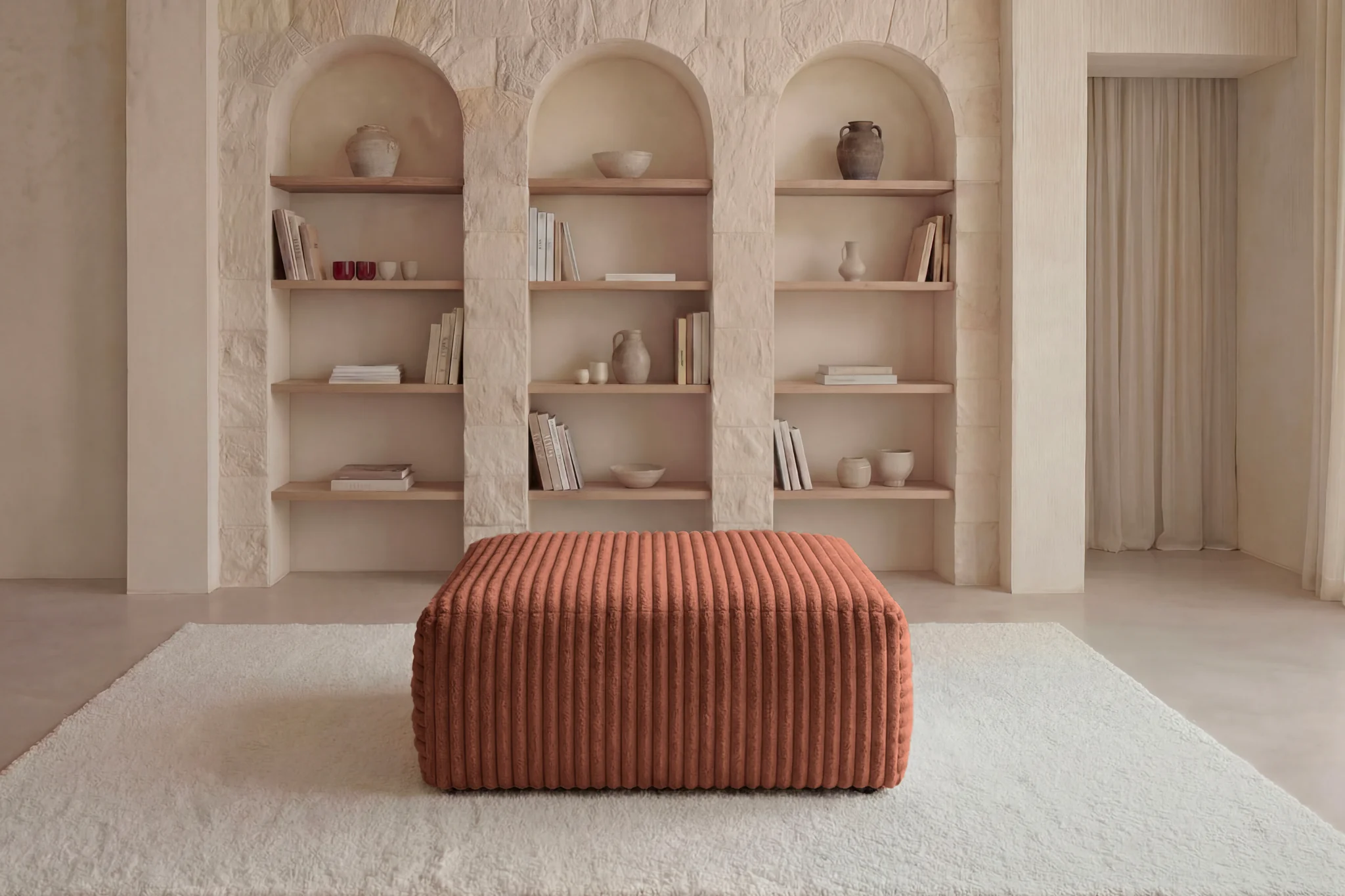 OLYMPE POUF - Gros velours côtelé - Image 43