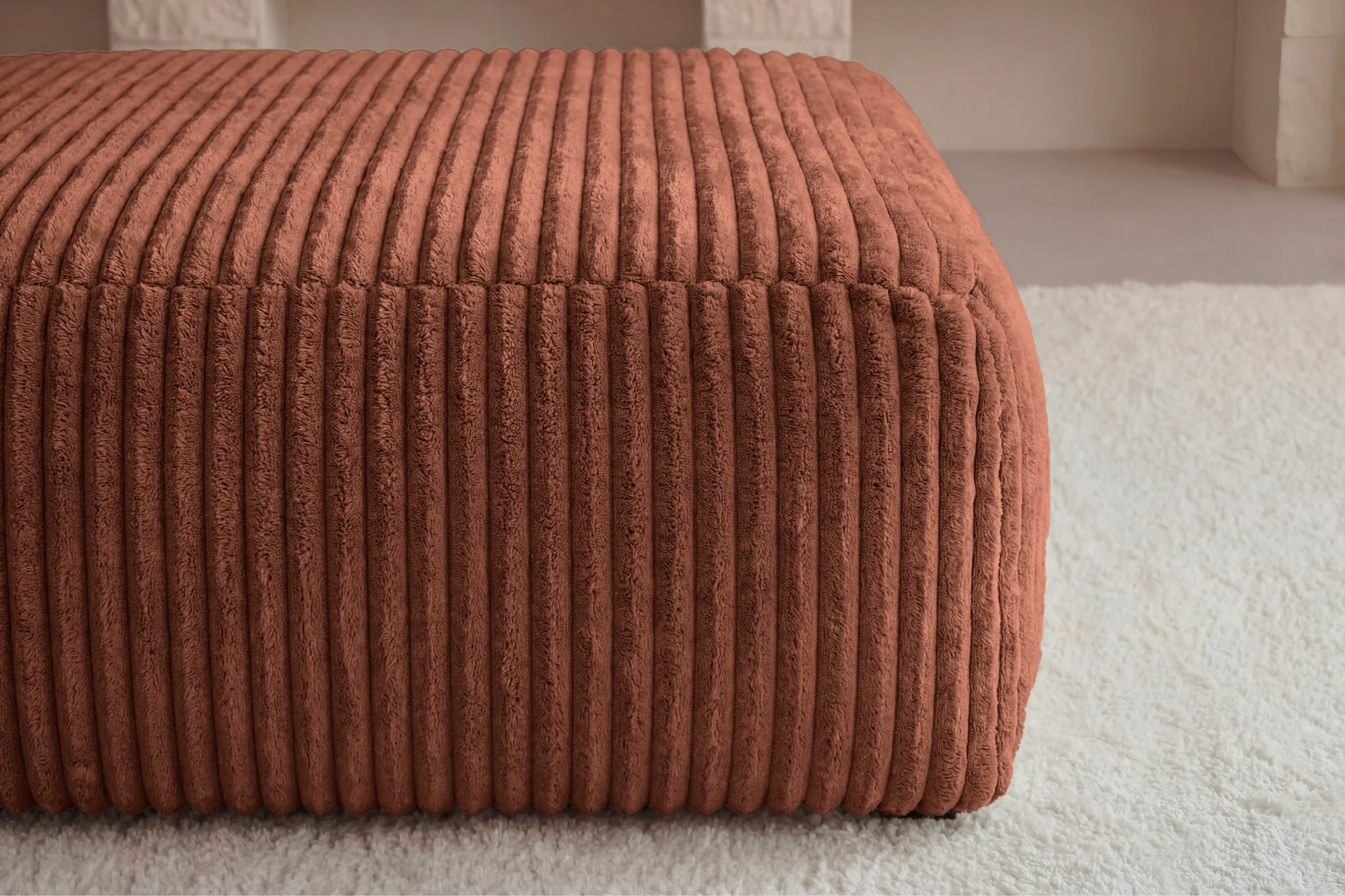 OLYMPE POUF - Gros velours côtelé - Image 44