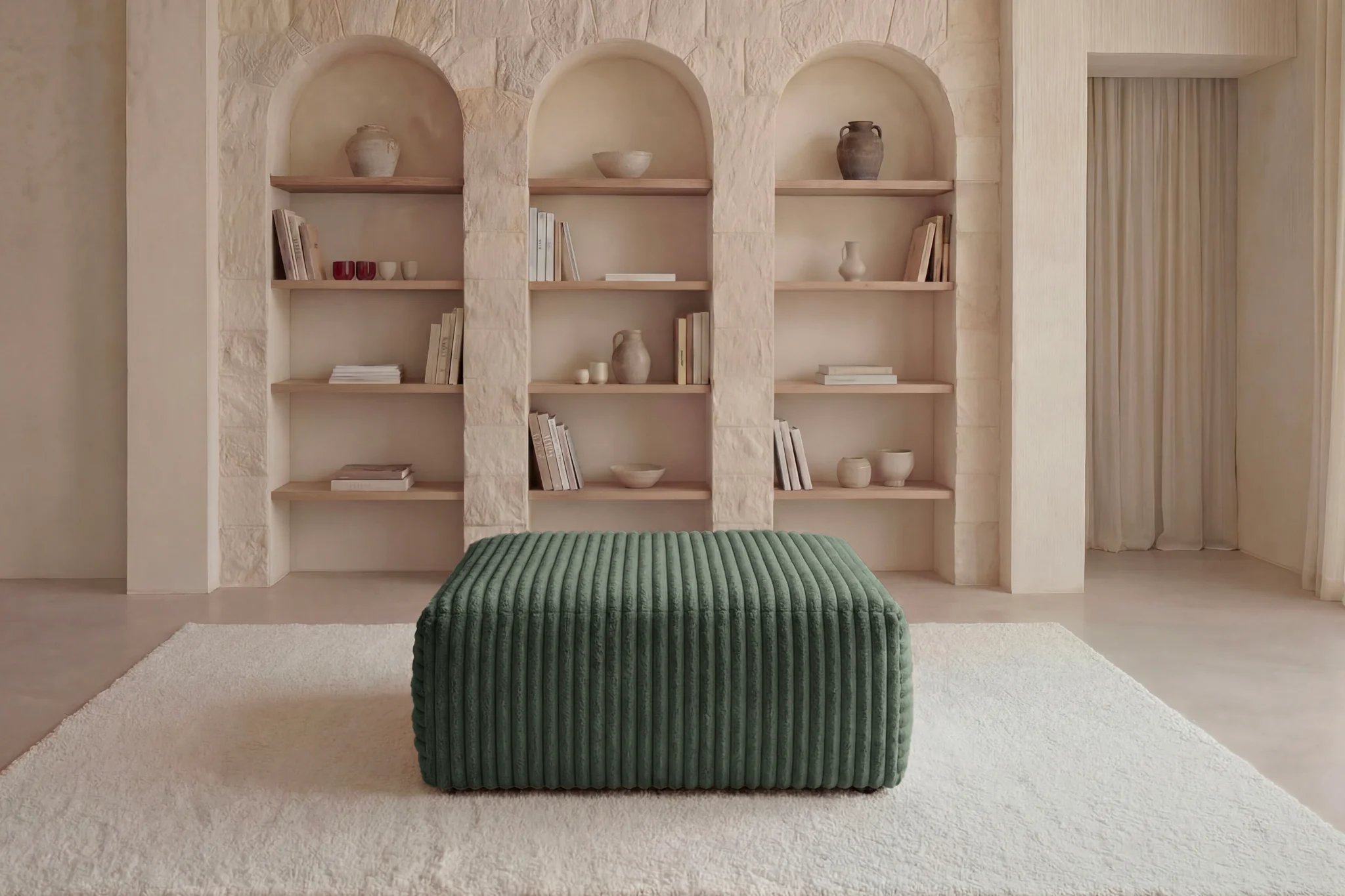 OLYMPE POUF - Gros velours côtelé - Image 49
