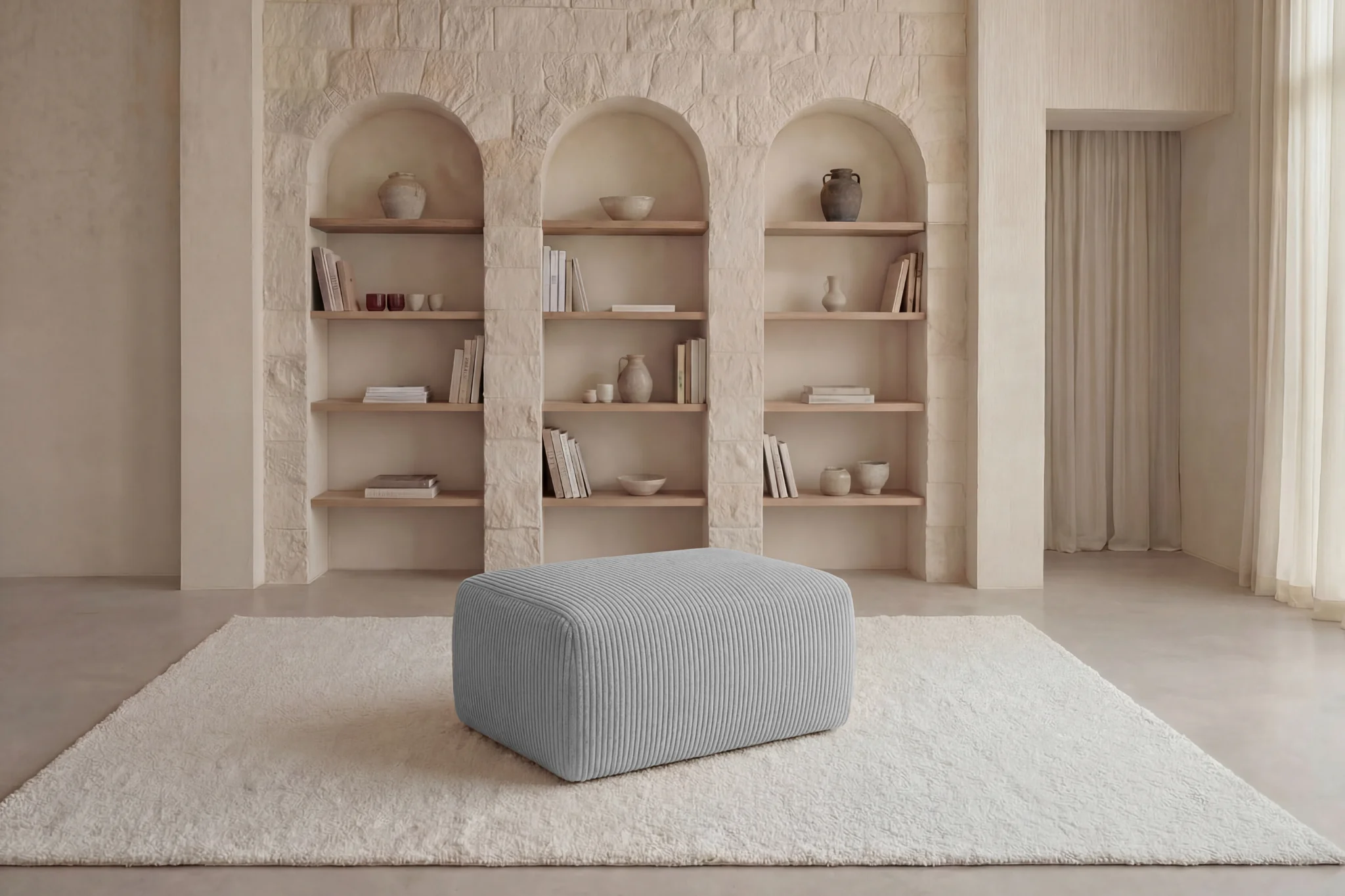 OLYMPE POUF - Petit velours côtelé - Image 15