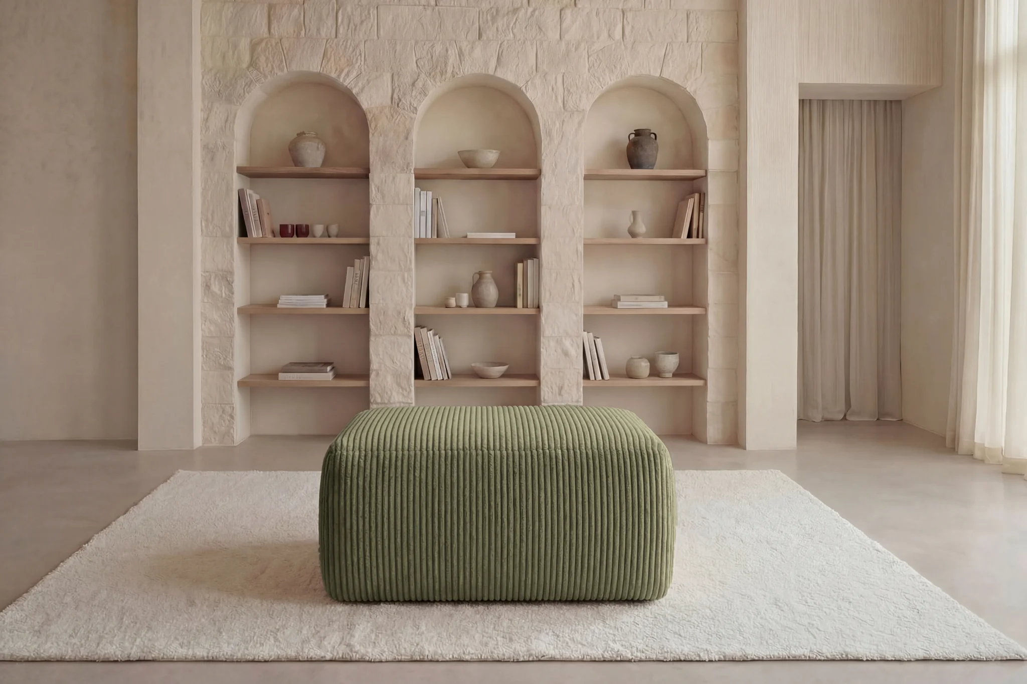 OLYMPE POUF - Petit velours côtelé - Image 37
