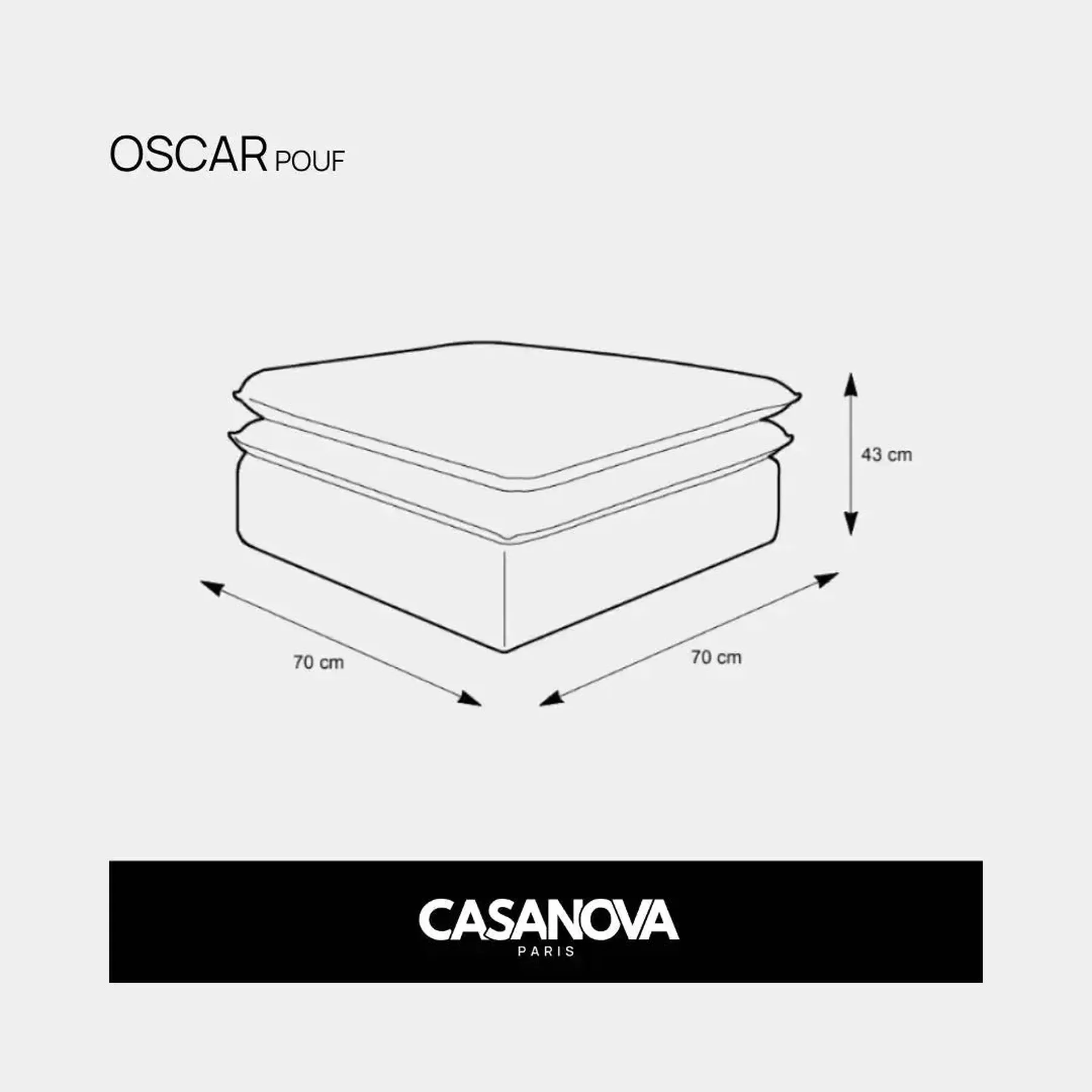 OSCAR POUF - Velours côtelé - Image 21