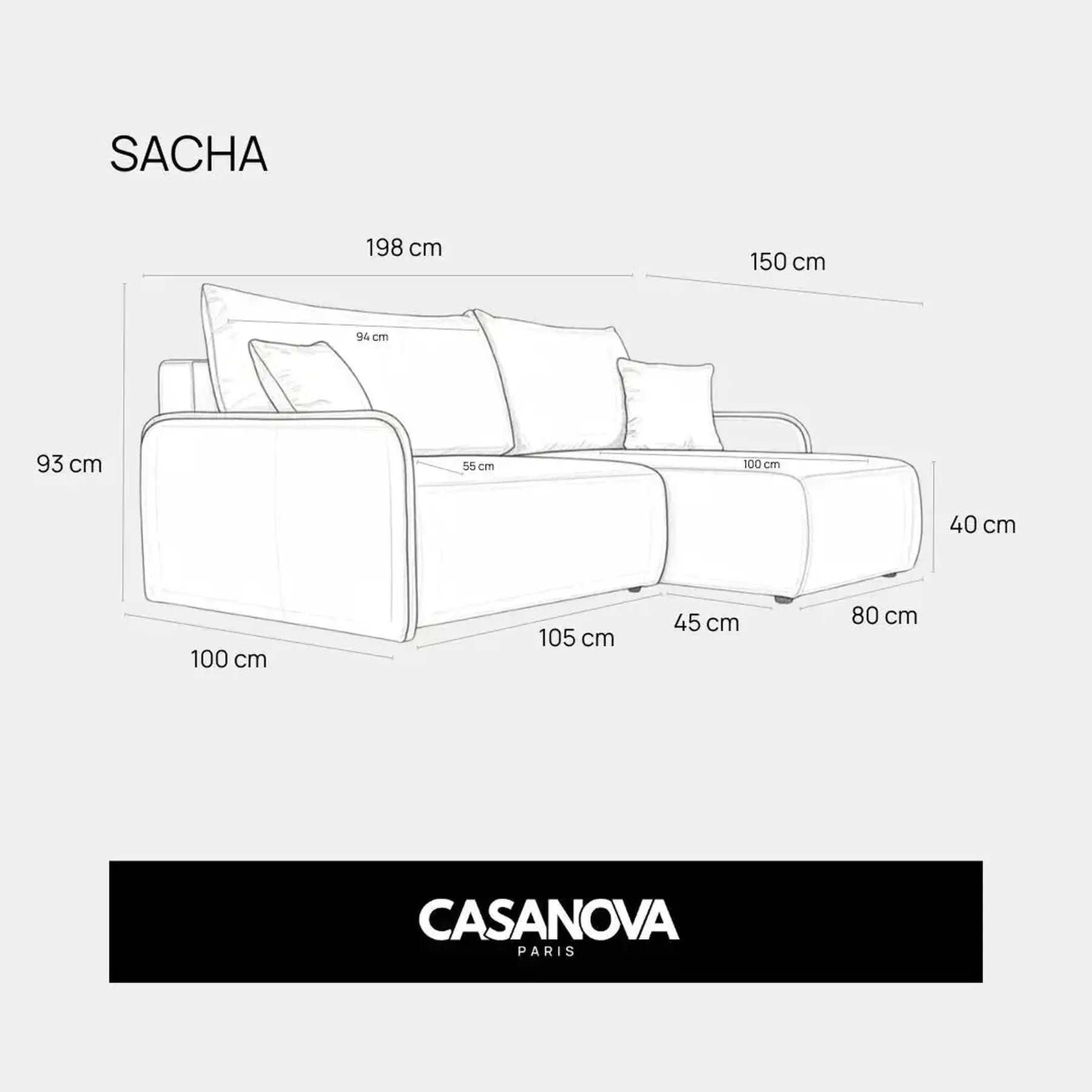 SACHA ANGLE - Tissu chiné - Image 45